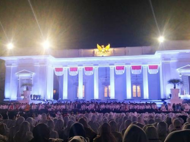Jokowi, JK, Habib Luthfi hingga Gus Solah Hadiri Doa Kebangsaan di Istana