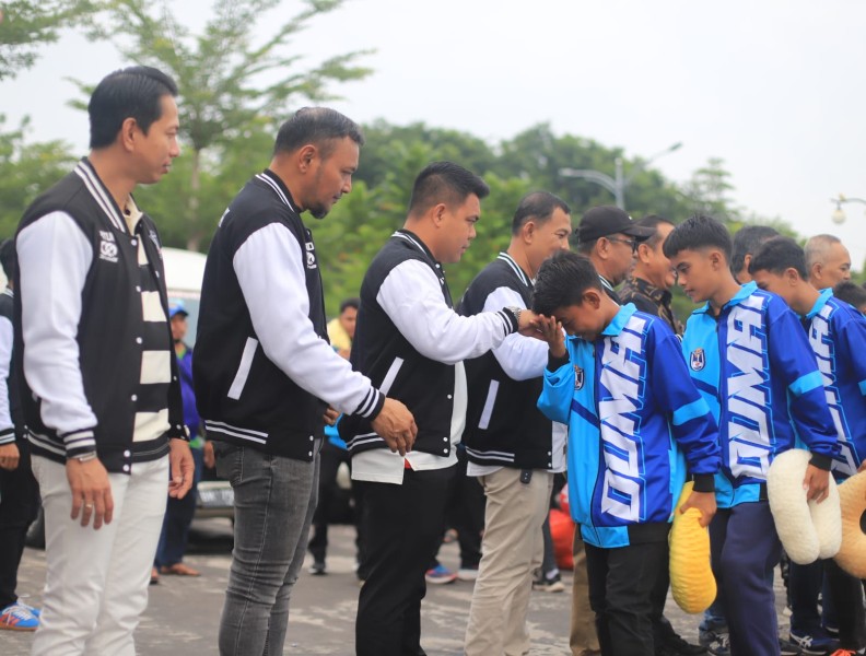 Ketua ASKOT PSSI Dampingi Langsung Tim Persemai Kota Dumai menuju Menuju Putaran Nasional Soeratin Cup U-13