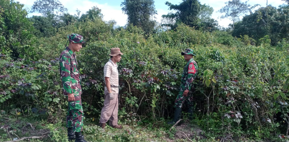 Komsos Cegah Karhutla Oleh Serda Ansari