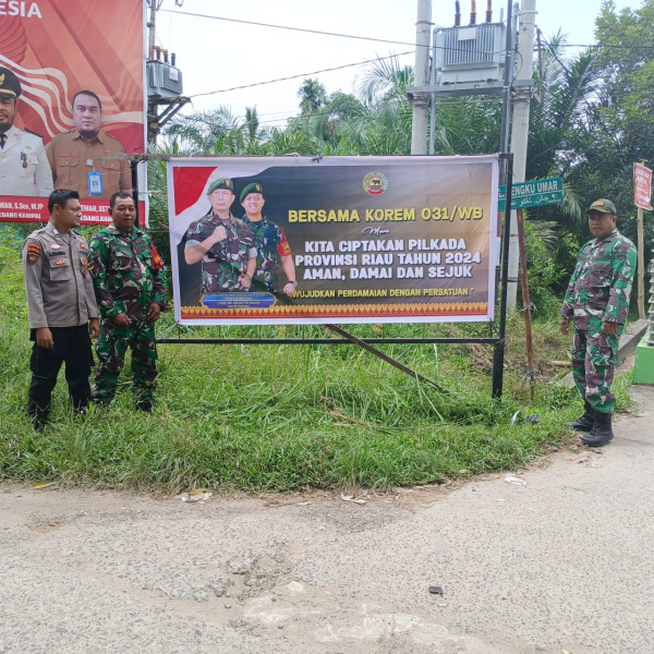 Dandim 0320/Dumai Gencar Sosialisasi Pemilu Damai 2024, Babinsa Terlibat Aktif