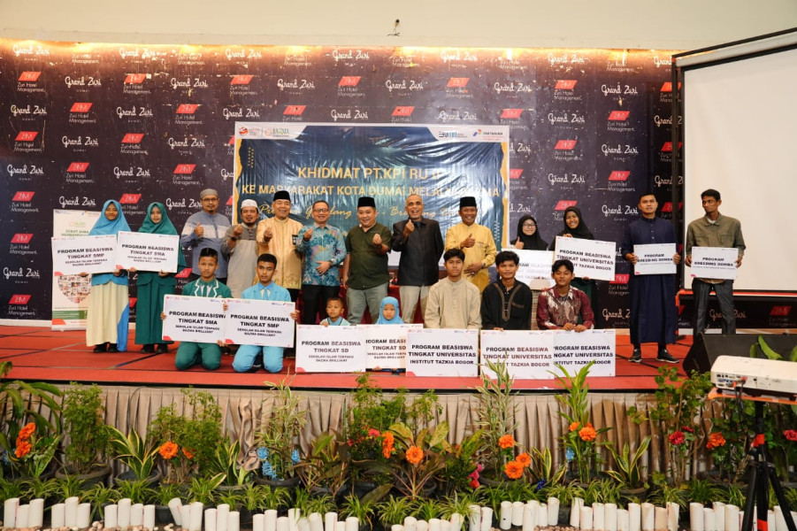 PT KPI Unit Dumai dan Bazma Bantu Masyarakat Lewat Program Beasiswa Gemilang dan Breeding Domba