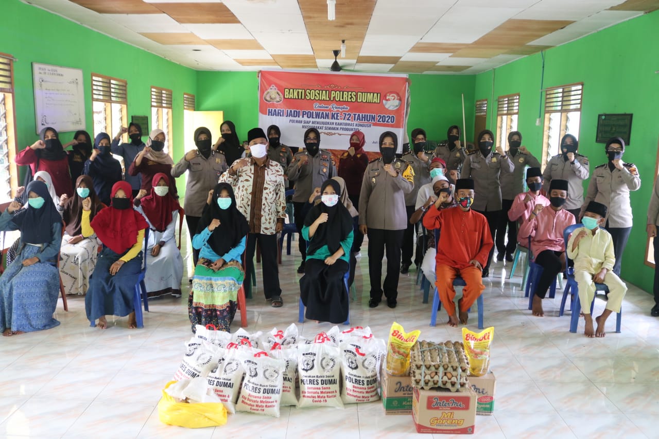 Dalam Rangka Menyambut Hari Raya Idul Adha, Polres Dumai Menyambangi Panti Asuhan