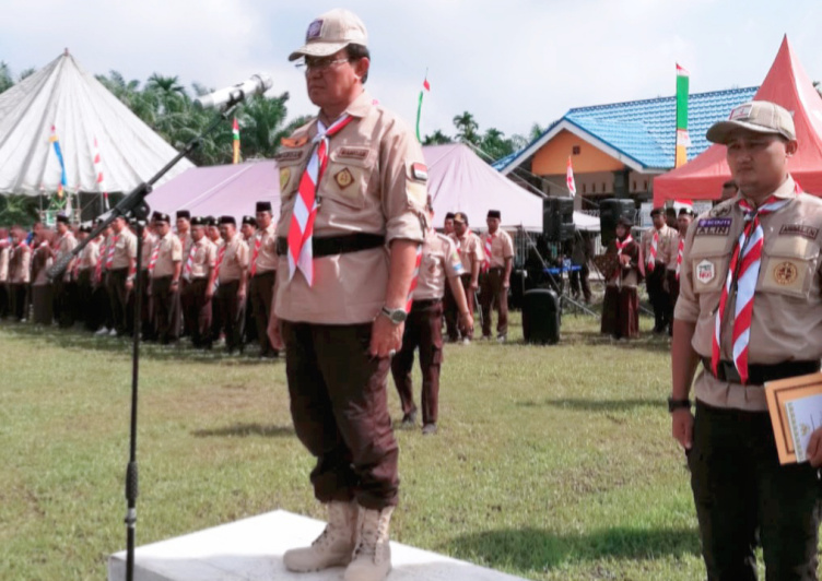Bupati Inhil: Melalui Perkemahan Pramuka Terpadu, Kita Wujudkan Pendidikan Berkarakter