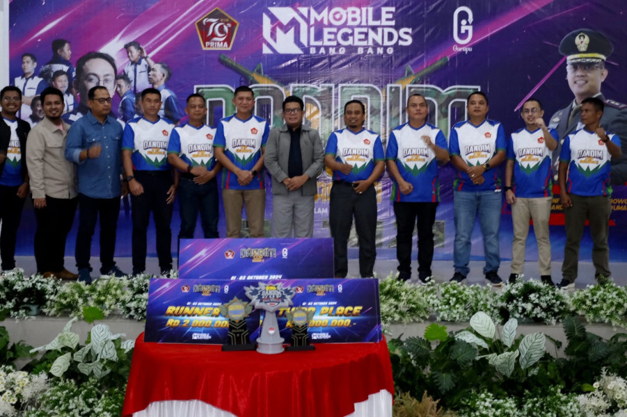 Dandim 0320/Dumai Buka Turnamen E-SPORT MLBB HUT TNI Ke-79, Dorong Generasi Muda Berprestasi