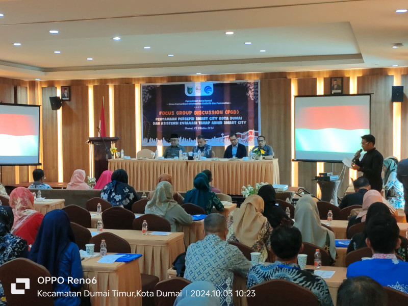 FGD Penyamaan Persepsi Smart City Kota Dumai dan Asistensi Evaluasi Tahap Akhir Smart City