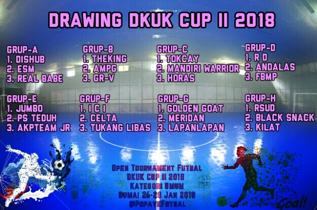 Dibuka Besok, Inilah Drawing DKUK Cup II 2018