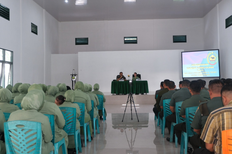 Kodim 0320/Dumai Melaksanakan Sosialisasi Jaga Netralitas Pada Pemilu Tahun 2024 ke Seluruh Jajarannya