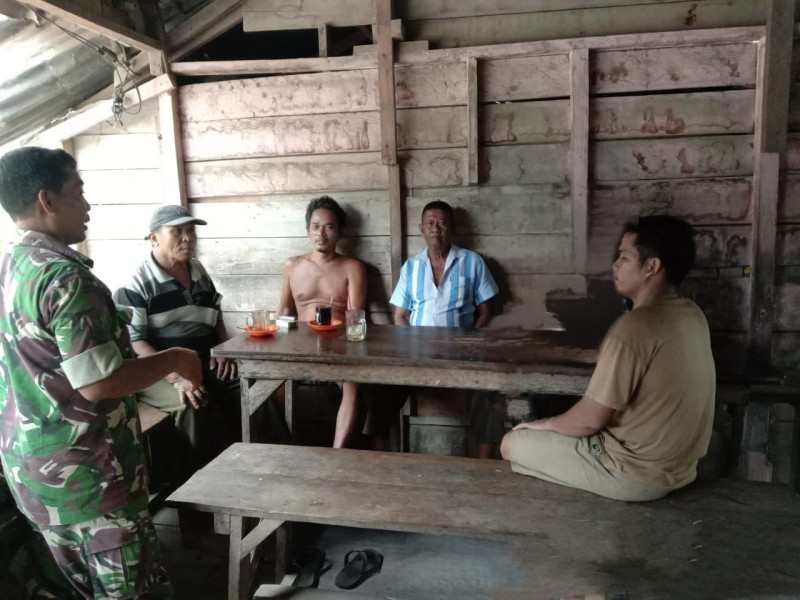 Sosialisasi Pengantisipasian Banjir Dilaksanakan Oleh Serka Khorianto