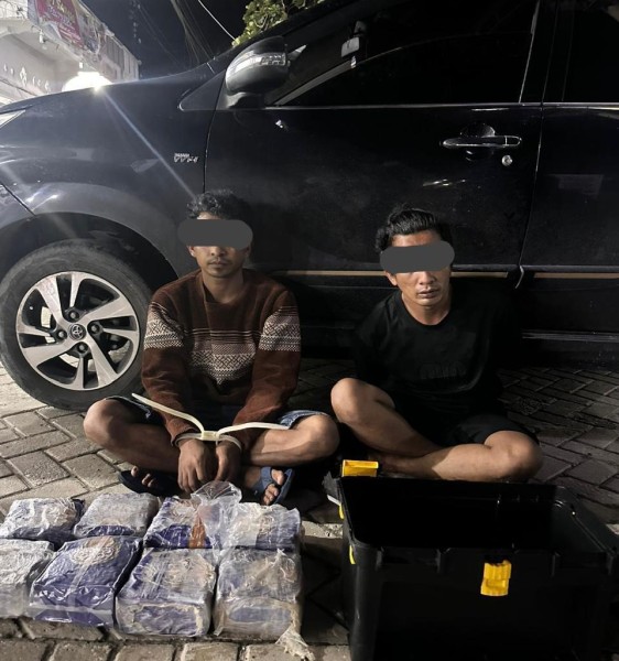 Tim Gabungan Gagalkan Penyelundupan 8 Kg Sabu di Bengkalis, Dua Kurir Ditangkap