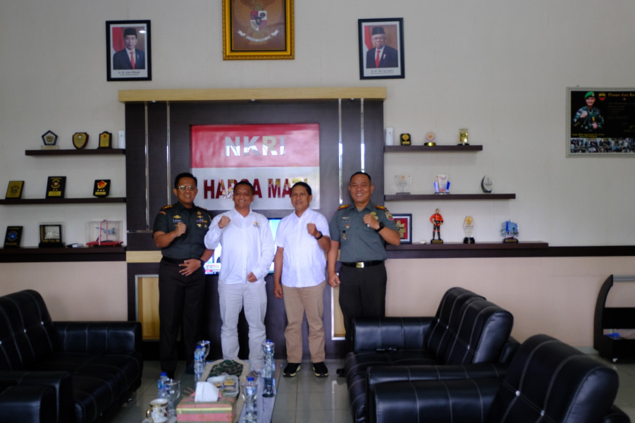 Dandim 0320/Dumai Sambut Kedatangan Ketua Kadin Kota Dumai