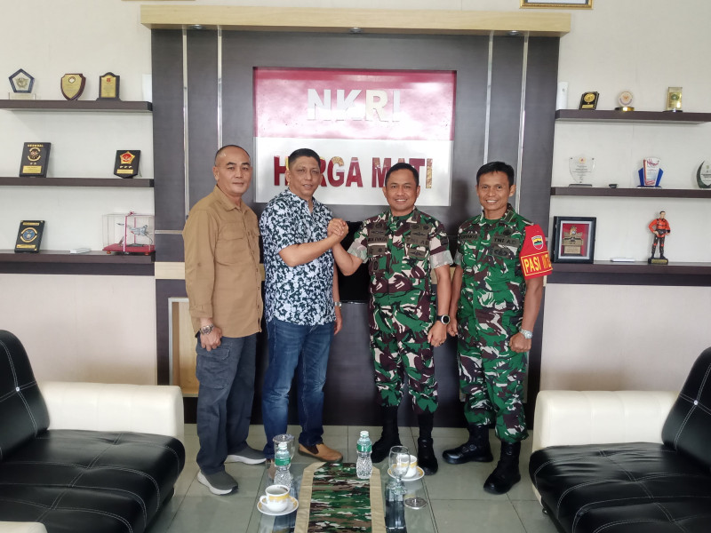 Perkuat Pengamanan Pilkada, Ketua KPU Kota Dumai Lakukan Audiensi dengan Dandim 0320/Dumai