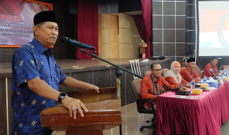 Tutup Rapat Pleno, Wabup Bangga Pemilu di Inhil Berjalan Lancar