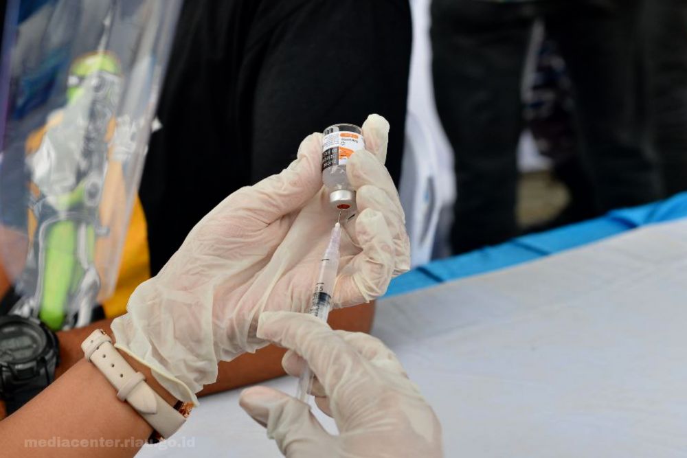 Laporan Capaian Vaksinasi di Riau Per Tanggal 21 Desember