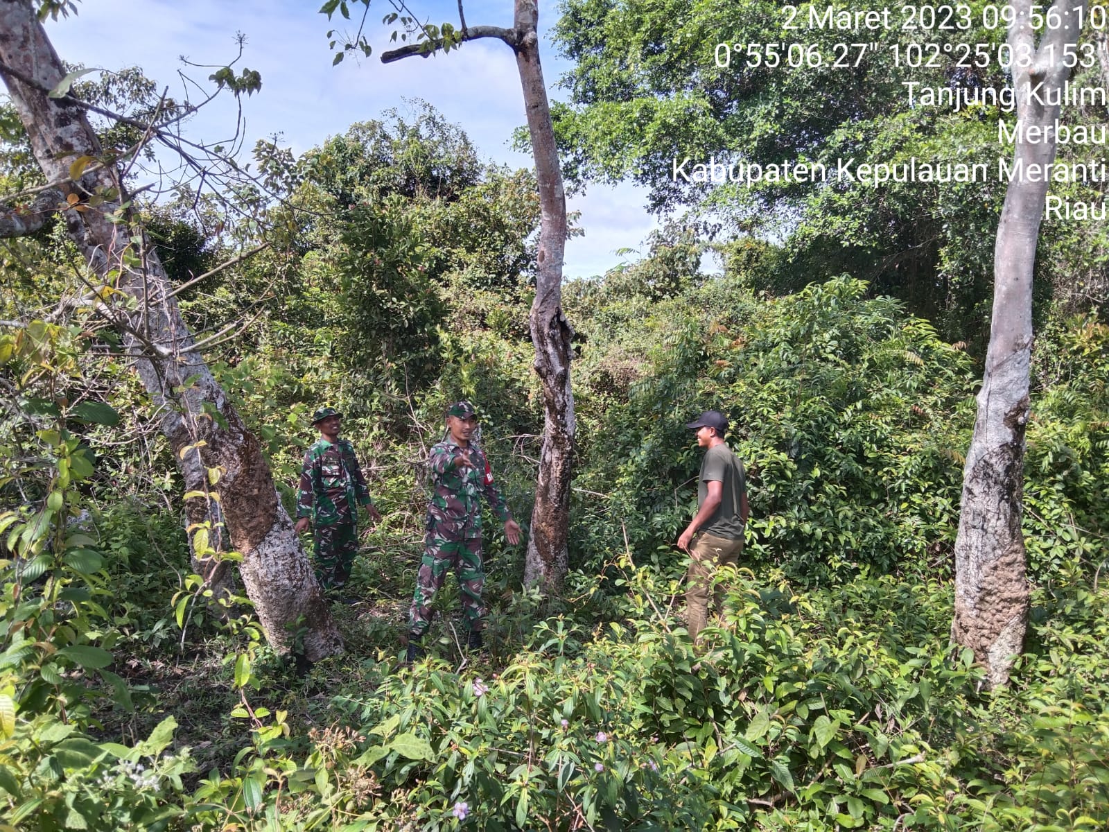 Pencegahan Karhutla Dilaksanakan Oleh Babinsa Koramil 06/Merbau