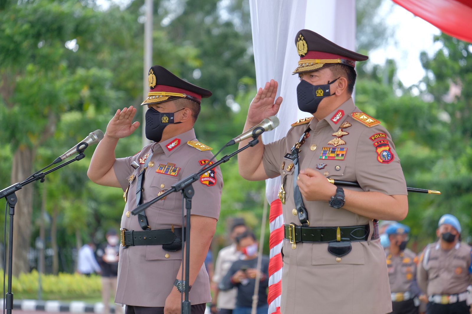 Farawell And Wellcome Parade Digelar, Polda Riau Miliki Pimpinan Baru