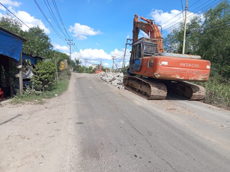 Buah Manis Perjuangan Sejumlah RT di Lubuk Gaung, Akhirnya Jalan Nerbit Lubuk Gaung Diperbaiki