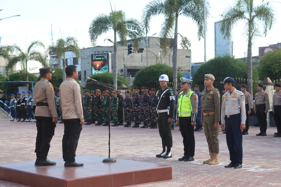 Pastikan Kesiapan Personel Pengamanan Lebaran, Polres Dumai Gelar Apel Operasi Ketupat Lancang Kuning