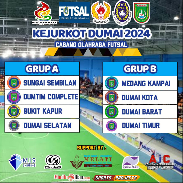 Kamis Pagi, Kick-off Kejurkot Futsal Digelar
