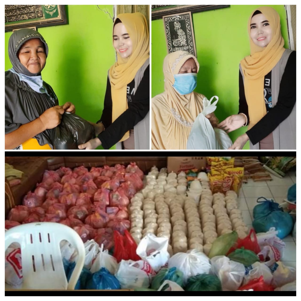 Donatur Tunggal Peduli Covid-19 di Dumai, Kembali Bagikan Sembako