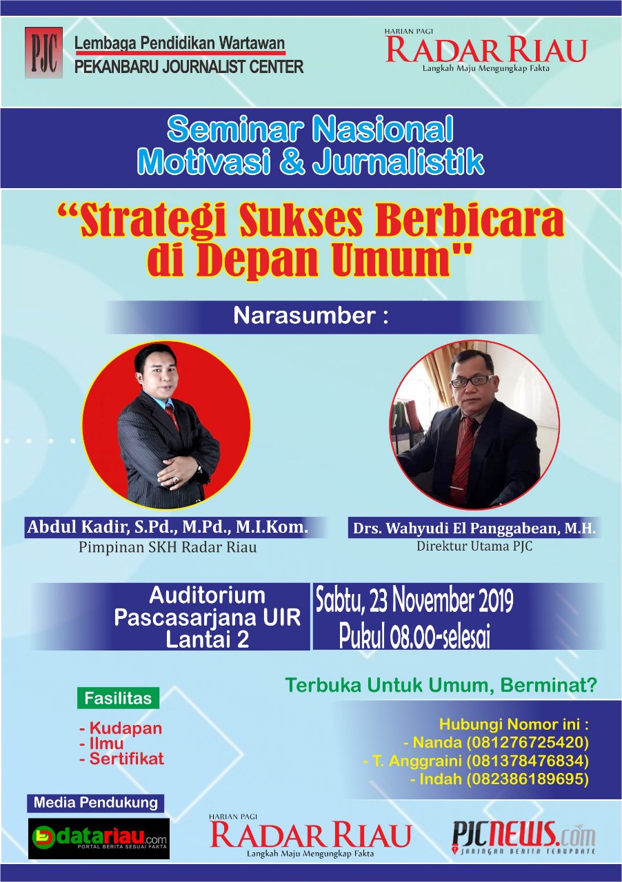 Wahyudi El Panggabean jadi Pembicara Utama, Peserta Seminar Membludak