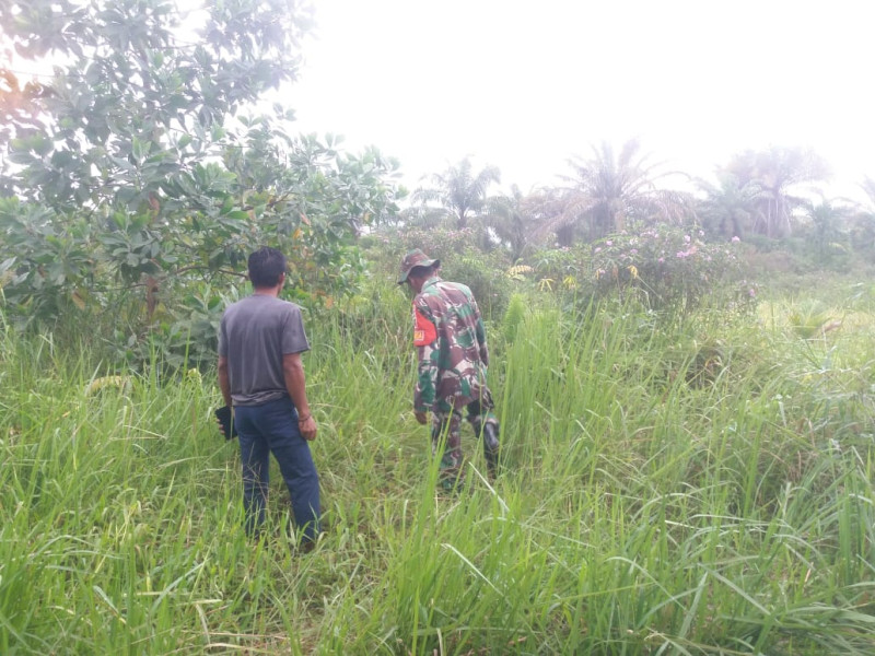 Sertu Nono Sisir Wilayah Cegah Karhutla