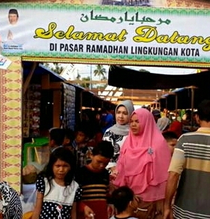 Pasar Ramadhan Pasir Pengaraian Jadi Buruan Warga