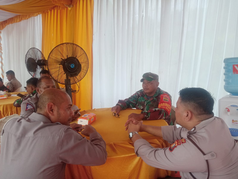 Pos PAM Tol Dumai-Pekanbaru Siaga 24 Jam, Babinsa Siap Melayani