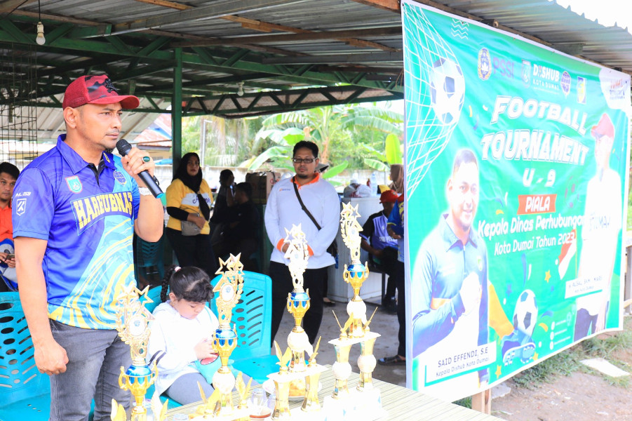 Kadishub Dumai, Said Effendi Buka Turnamen Sepakbola U-9