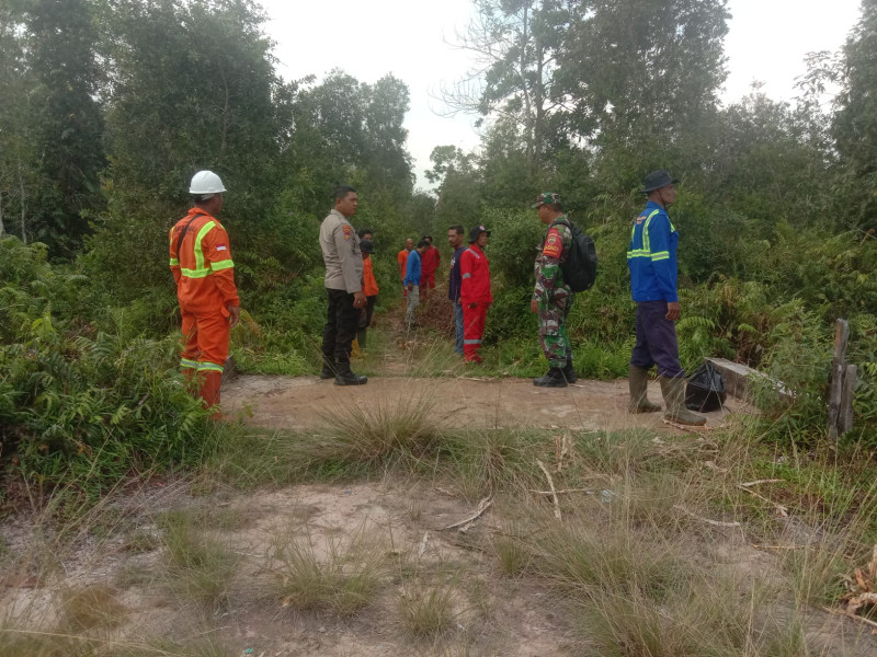 Babinsa Serda Cerzakatno Gelar Patroli Gabungan Cegah Karlahut di Kelurahan Teluk Makmur