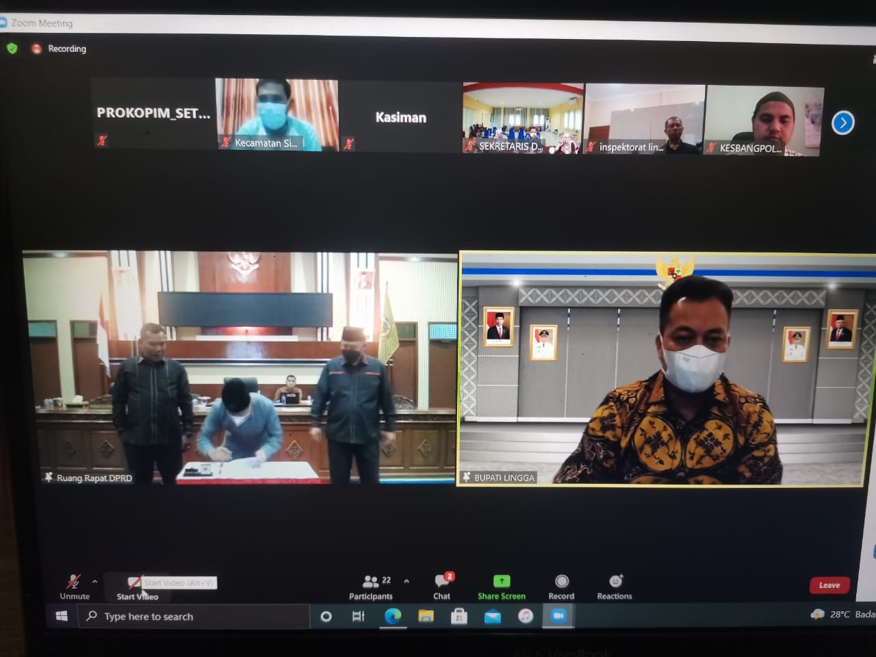 APBD Perubahan 2021 Kabupaten Lingga Disahkan Sebesar Rp974 Miliar