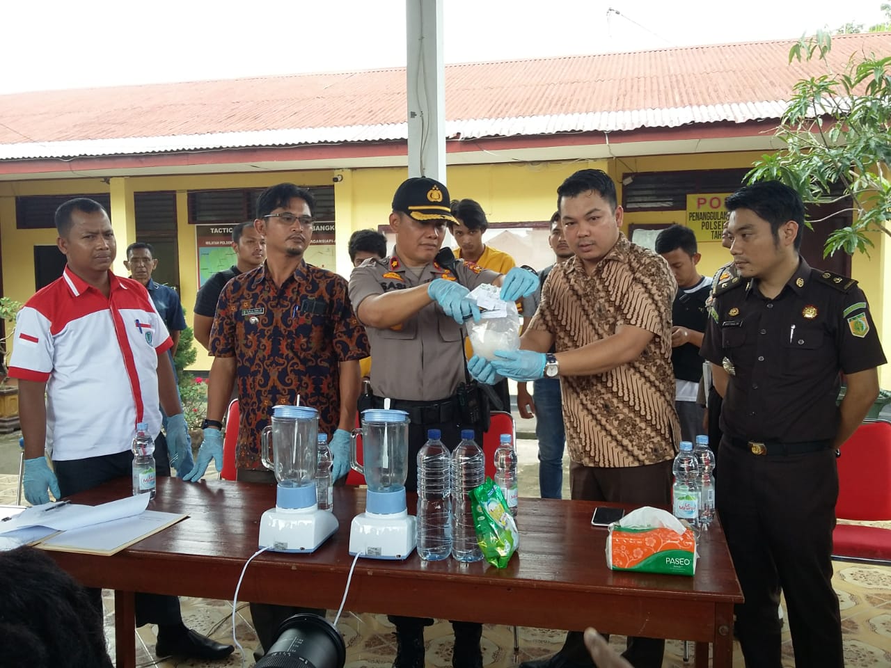Polsek Bangko Musnahkan Shabu-Shabu Seberat 267.46 gram