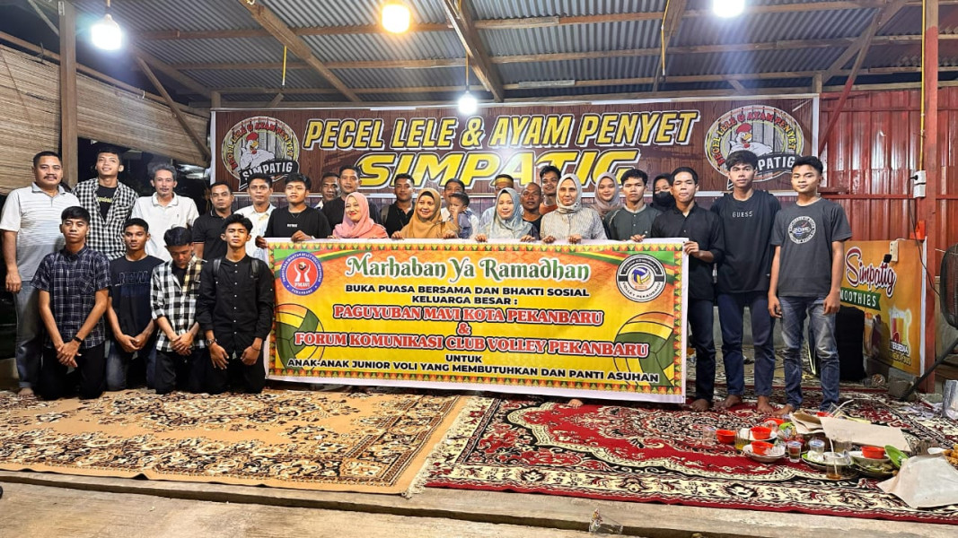 Paguyuban MAVI dan Forum Komunikasi Club Volley Pekanbaru Gelar Berbuka Bersama