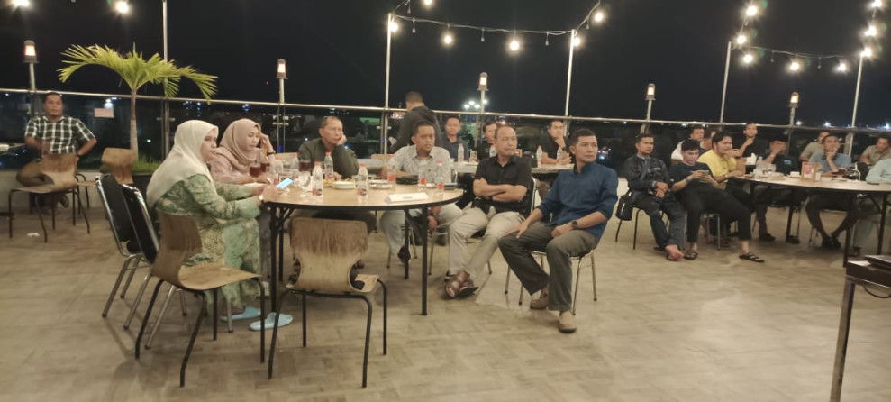 Komandan Korem 031/Wira Bima dan Dandim 0320/Dumai Gelar Nobar Seru Timnas Indonesia vs Yordania di Kota Dumai