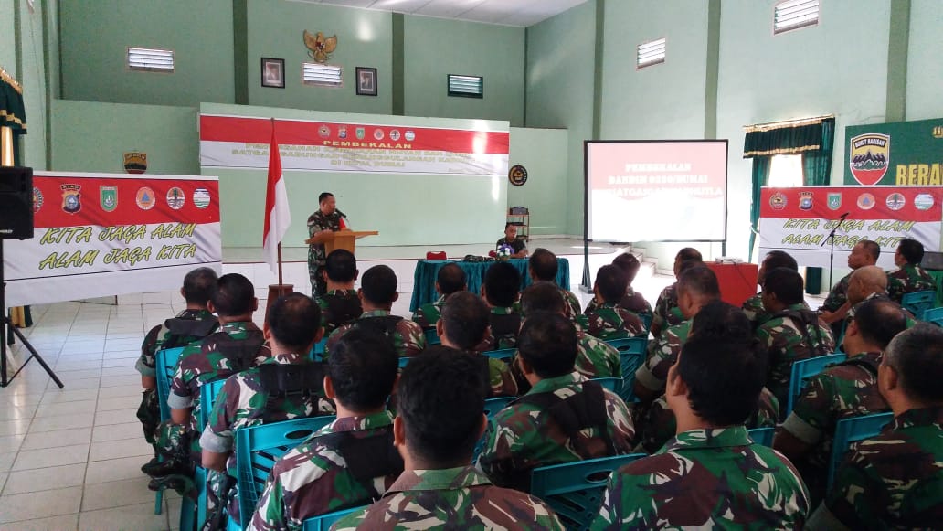 Satgas Gabungan Pencegahan Karhutla Terima Pembekalan Dari Dandim 0320/Dumai