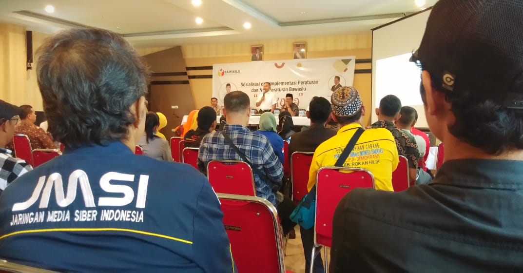 Bawaslu Rohil Gelar Sosialisasi Pemilu Serentak Tahun 2024 Usung Tema ''Bekoba''