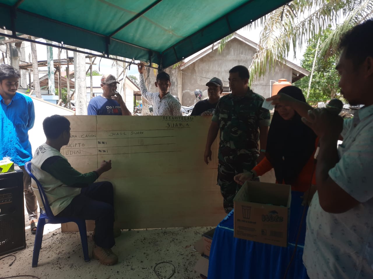 Pelda Hendrianto Hadiri Kegiatan Pemilihan Ketua RT