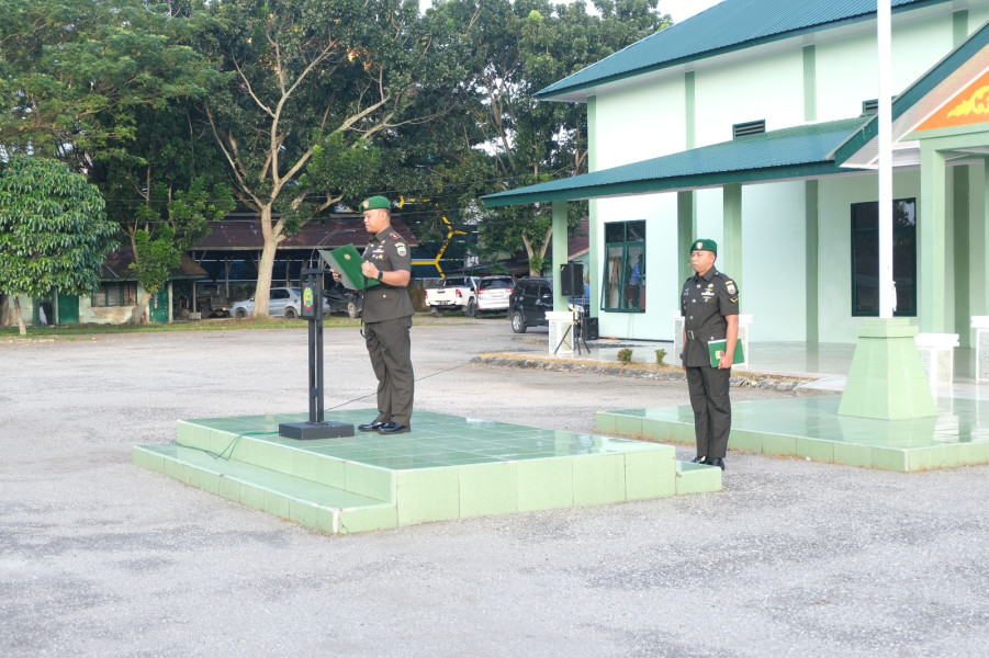 Upacara Puncak Hari Juang TNI AD ke 78 Berjalan Khidmat di Makodim 0320/Dumai