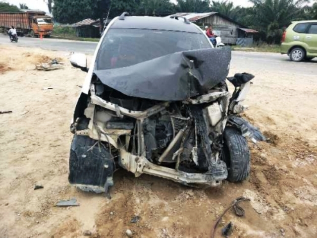 Kecelakaan di Jalan Lintas Duri - Dumai yang Tewaskan 4 Orang