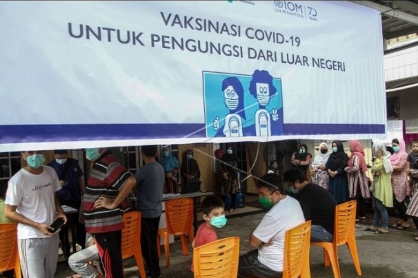 Sebanyak 912 Pengungsi Dari Luar Negeri Di Riau Menjalani Vaksin Covid-19