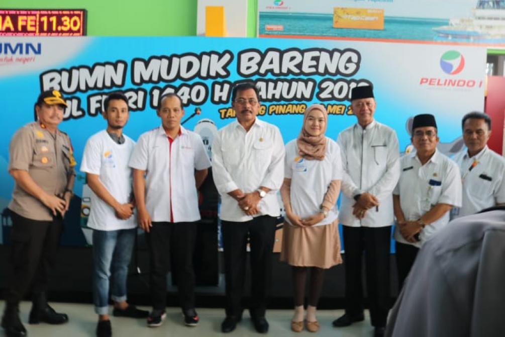 Pelindo I Cab.Tanjungpinang Lepas Peserta Mudik Gratis 2019