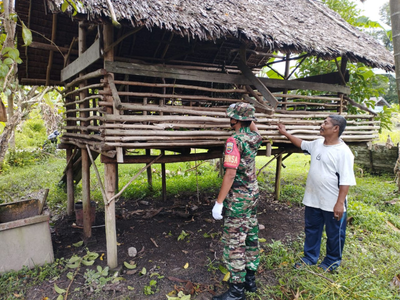 Serka Eri Efrianto Sambangi Peternak di Wilayah Binaannya