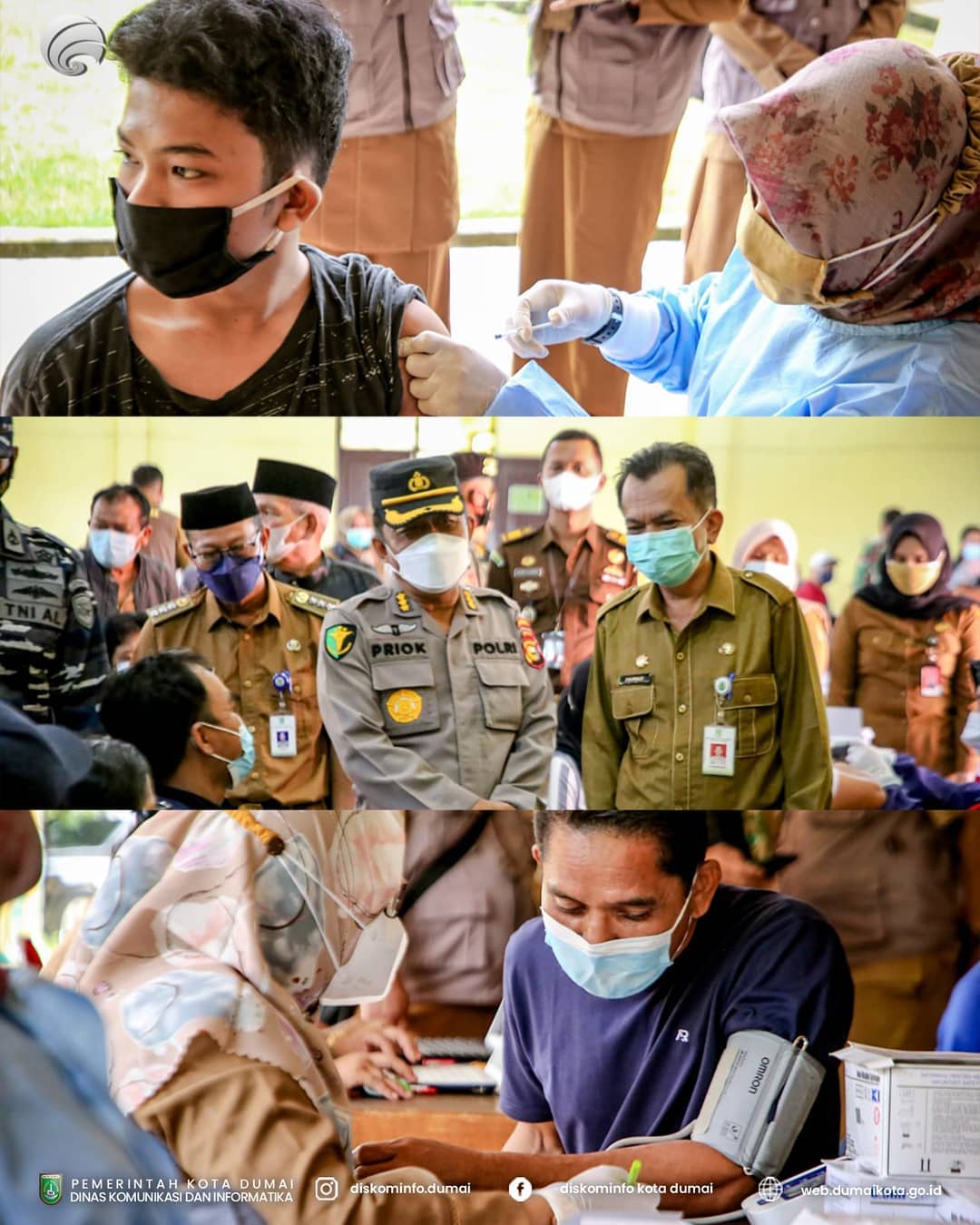 Pemko dan LAMR Dumai Gelar Gerakan Seribu Vaksin Massal