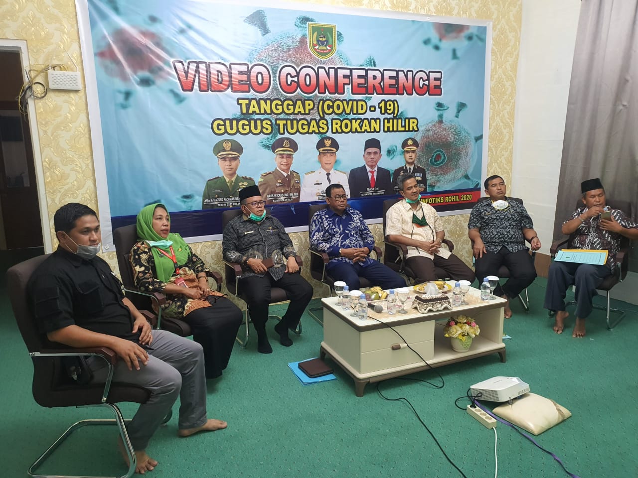 Bupati Rakor Bersama Menteri,Melalui Video Conference Bahas PSBB