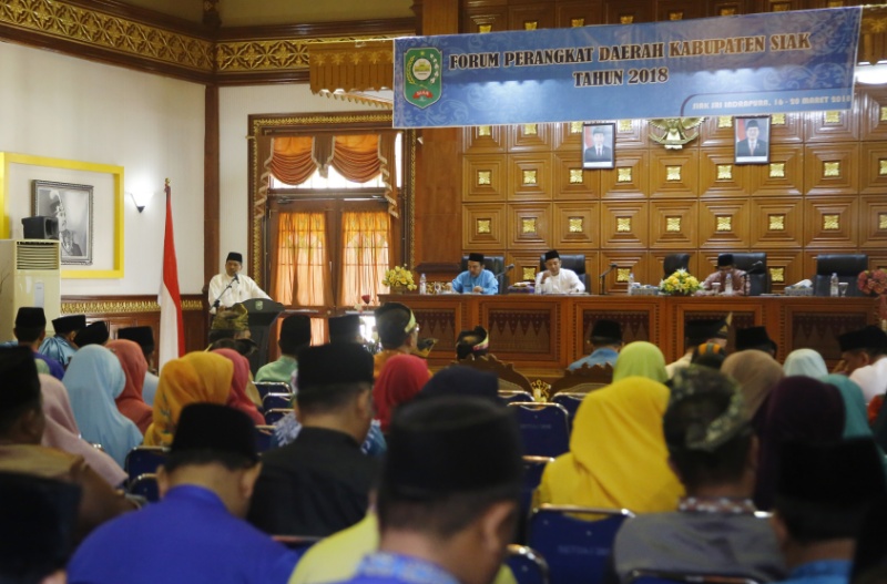 Rapat Pembukaan Forum Perangkat Daerah Siak 2018 Resmi Dibuka
