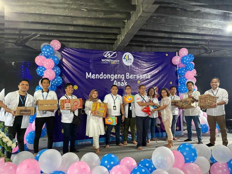 HUT ke-41, WOM Finance Hibur Anak-Anak dengan Mendongeng Bersama