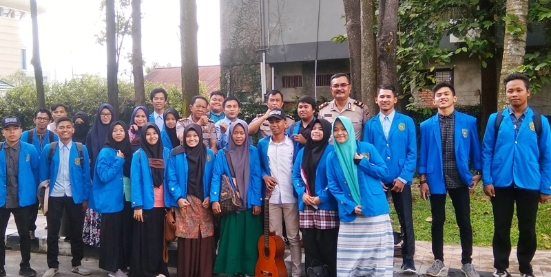Kunjungi Museum, PBA FAI UIR Dikawal Kasubdit Derma Polda Riau
