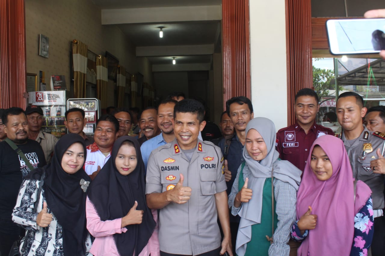 Kapolres Rohul AKBP Dasmin Boyong Sejumlah Perwira Silaturahmi dengan Wartawan