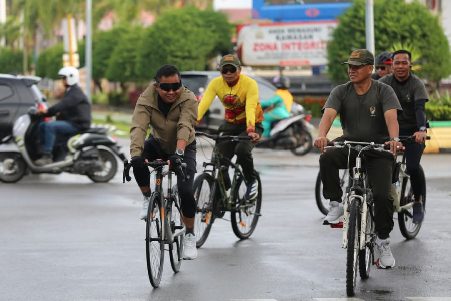 Pgs Dandim Laksanakan Sepeda Santai Pastikan Dumai Aman dan Kondusif