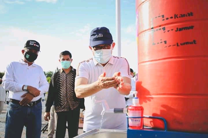 Pemko Dumai Kampanyekan Cuci Tangan Pakai Sabun