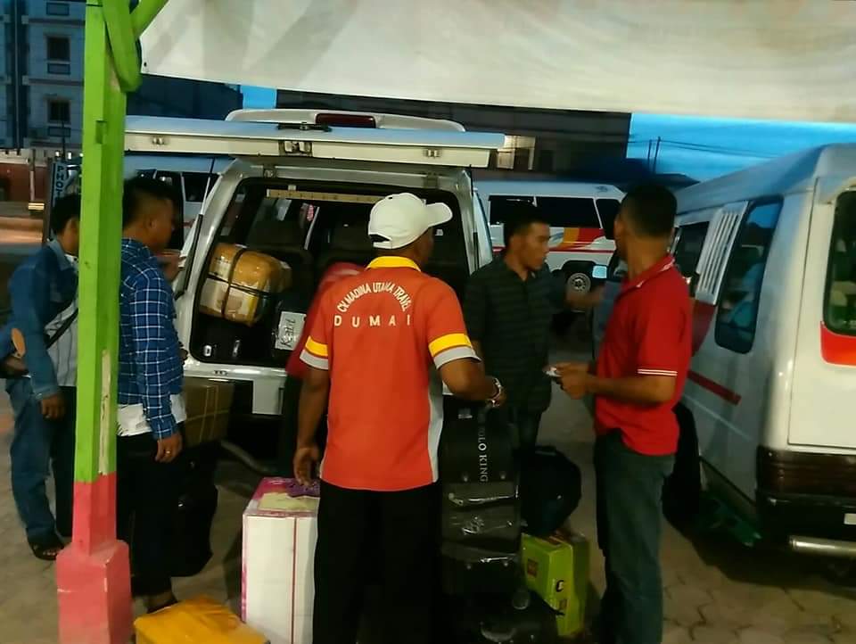 Arus Balik Libur Tahun Baru ke Kota Dumai Masih Ramai